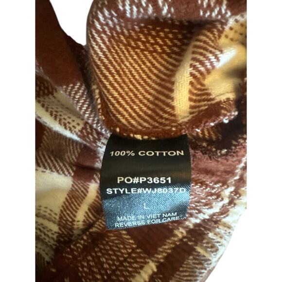 Vernacular Cropped Plaid Jacket | Button Front | Boxy Fit | Size L - Picture 9 of 9